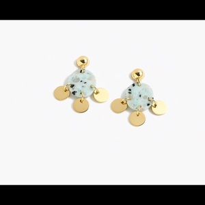 J.Crew DROP STONE AND DISC EARRINGS